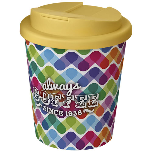 Mug promotionnel isolant 250ml Americano® Blanc / Jaune